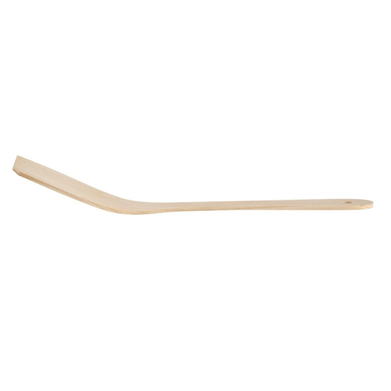 Spatule de cuisine en bois de h&ecirc;tre courb&eacute;e pour po&ecirc;le antiadh&eacute;sive - Hendi