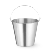Seau de cuisine professionnel en acier inoxydable 12L Kitchen Line - Hendi
