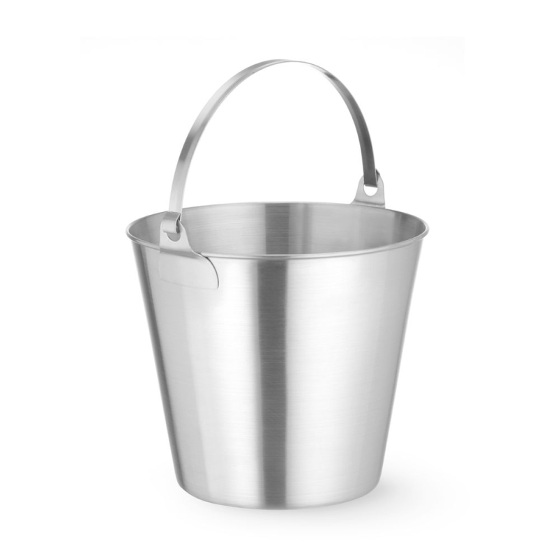 Seau de cuisine professionnel en acier inoxydable 12L Kitchen Line - Hendi