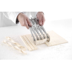 Rouleau multi-coupe professionnel avec 5 roulettes inox, r&eacute;glable 13-125mm - Hendi