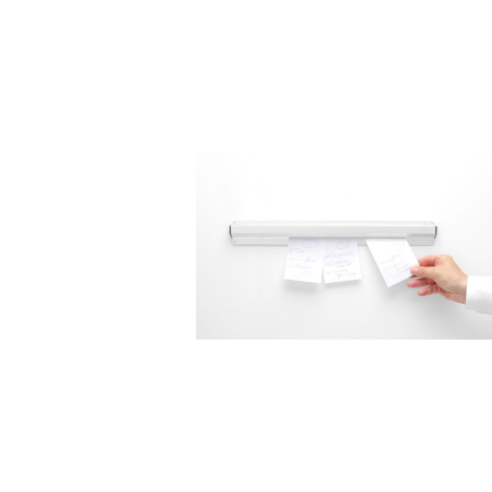 Porte-fiches/Porte-notes en aluminium satin&eacute; L915mm - Hendi