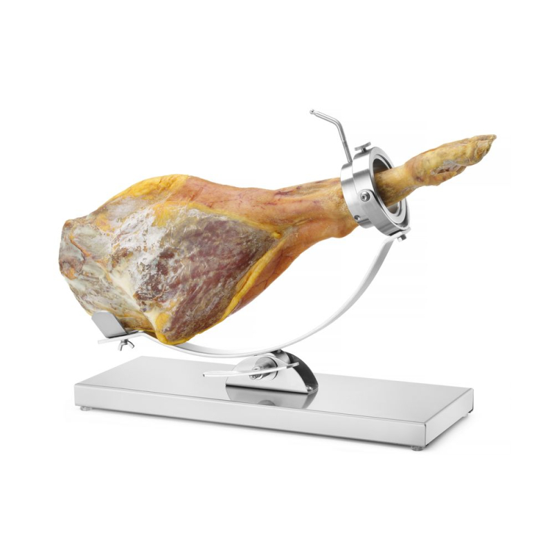 Support &agrave; jambon professionnel inox pivotant inclinable - Hendi