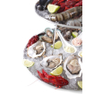 Pr&eacute;sentoir Support Plateau Fruits de Mer Double Inox &Oslash;400x(H)200mm - Hendi