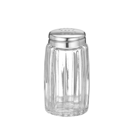 Sali&egrave;re en verre et acier inoxydable avec couvercle S/P, ⌀40x(H)70mm - Hendi