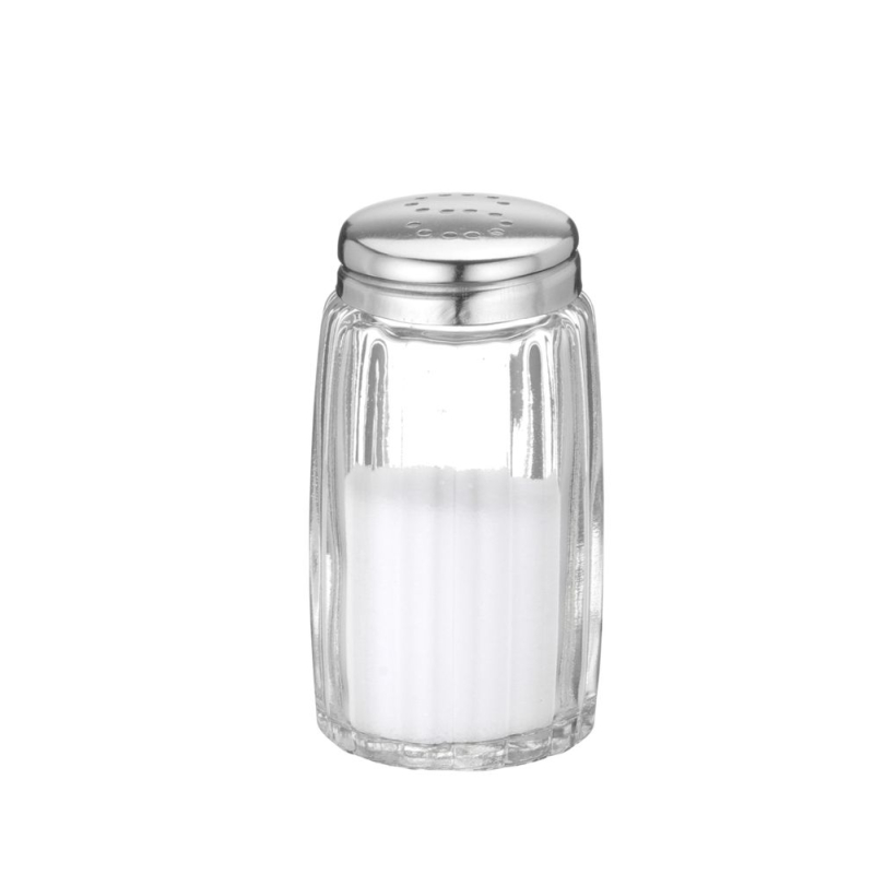 Sali&egrave;re en verre et acier inoxydable avec couvercle S/P, ⌀40x(H)70mm - Hendi