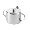 Sucrier en acier inoxydable avec couvercle &agrave; charni&egrave;re, 0,3 L, &Oslash; 85x(H) 80 mm - Hendi