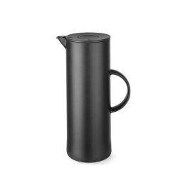 Verseuse isotherme noire 1L double paroi en verre - Hendi