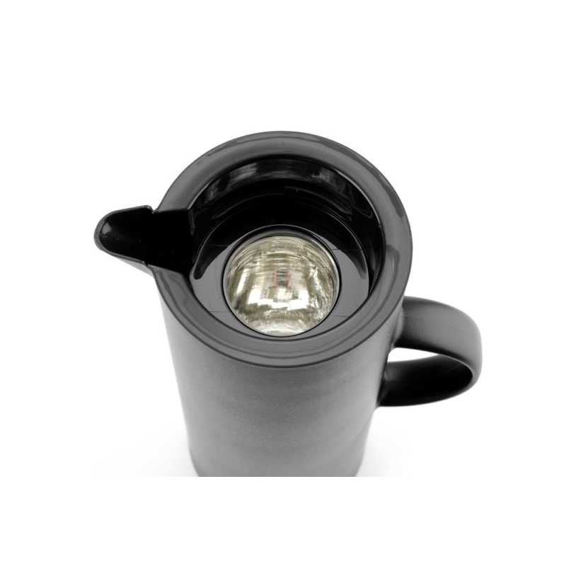 Verseuse isotherme noire 1L double paroi en verre - Hendi