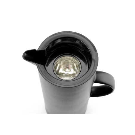 Verseuse isotherme noire 1L double paroi en verre - Hendi
