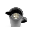 Verseuse isotherme noire 1L double paroi en verre - Hendi