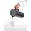 Verseuse isotherme noire 1L double paroi en verre - Hendi