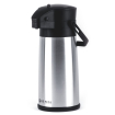 Pot &agrave; pompe isotherme en acier inoxydable 2,2L pour boissons chaudes/froides - Hendi