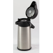 Pot &agrave; pompe isotherme en acier inoxydable 2,2L pour boissons chaudes/froides - Hendi