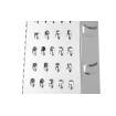 R&acirc;pe &agrave; 6 faces en acier inoxydable, multi-fonctions, 135x113x(H)215mm - Hendi