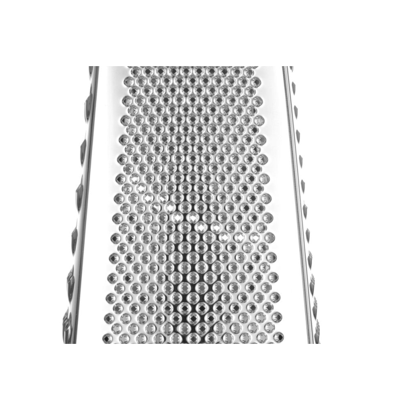 R&acirc;pe 4 faces professionnelle en acier inoxydable avec r&eacute;cipient et base antid&eacute;rapante, compatible lave-vaisselle - Hendi