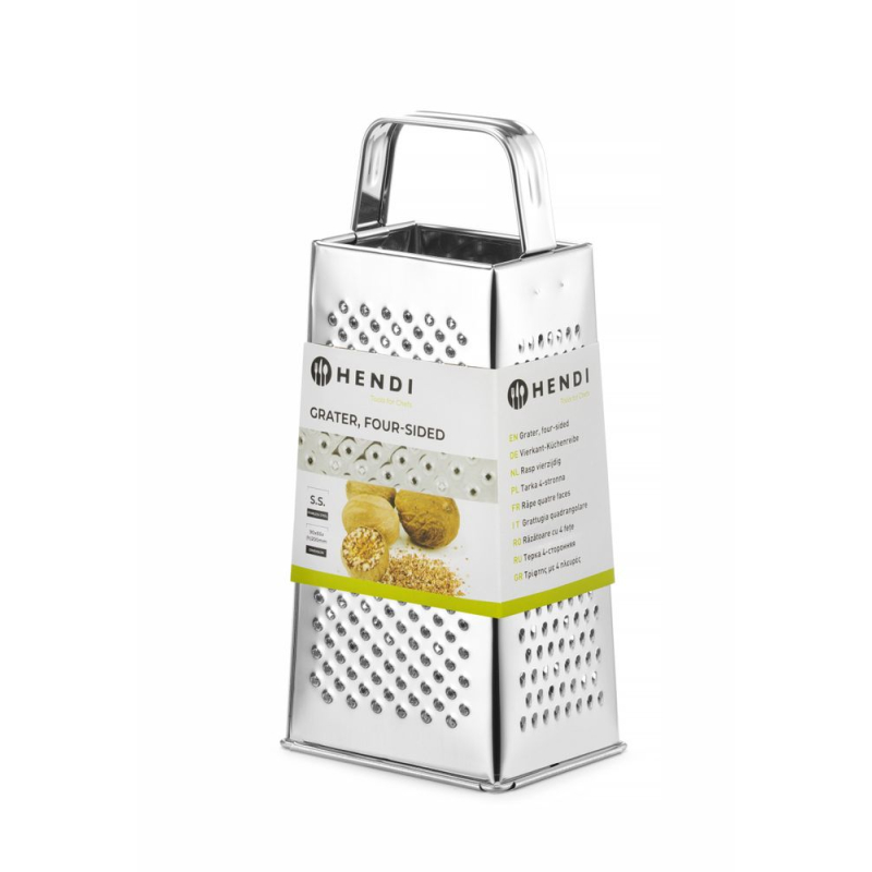 R&acirc;pe quatre faces solide professionnelle 90x65x(H)200mm - Hendi