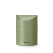 Mini poubelle de table professionnelle 1,2L, couvercle pivotant, m&eacute;tal vert - Hendi