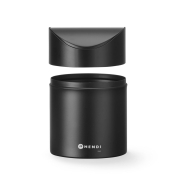 Mini Poubelle de Table M&eacute;tal Noir 1,2L avec Couvercle Pivotant Amovible - Hendi