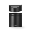 Mini Poubelle de Table M&eacute;tal Noir 1,2L avec Couvercle Pivotant Amovible - Hendi