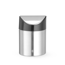 Poubelle de Table Inox avec Couvercle Balan&ccedil;oire, ⌀95x(H)130mm - Hendi