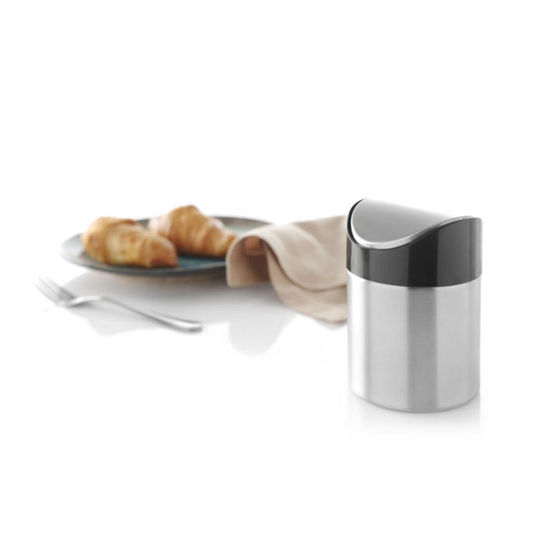 Poubelle de Table Inox avec Couvercle Balan&ccedil;oire, ⌀95x(H)130mm - Hendi