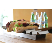 Support Inox pour 7 Sandwiches et Hot-Dogs, 475x105x60mm - Hendi