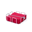 Porte-serviettes professionnel chrom&eacute; 190x190mm - Hendi