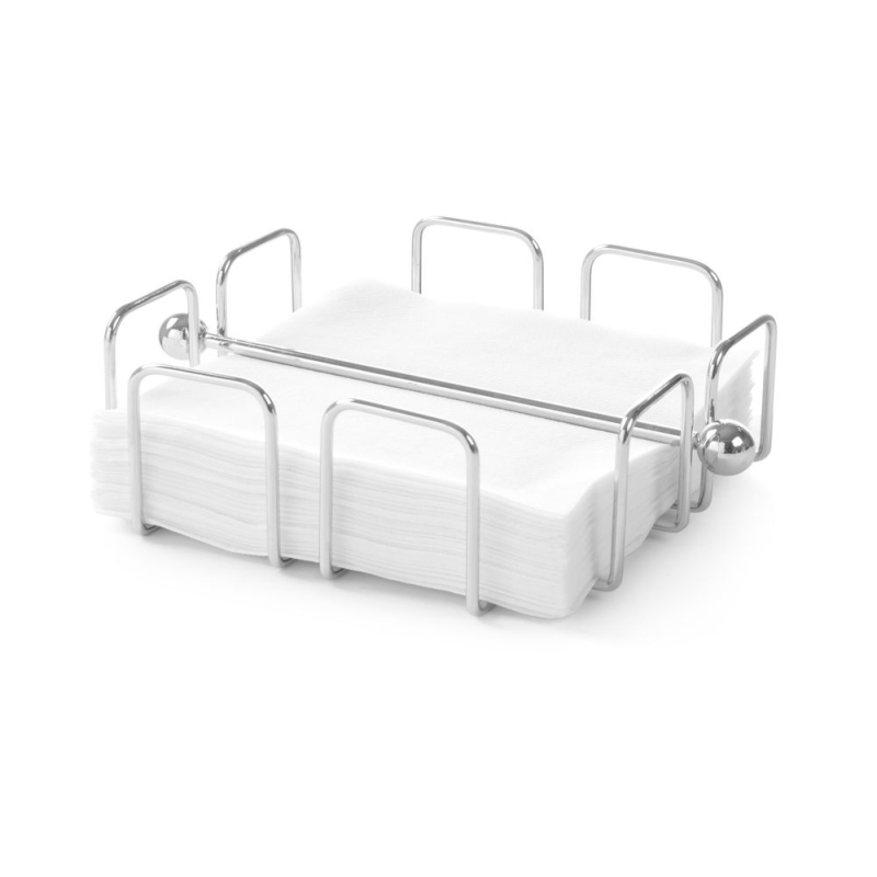 Porte-serviettes professionnel chrom&eacute; 190x190mm - Hendi