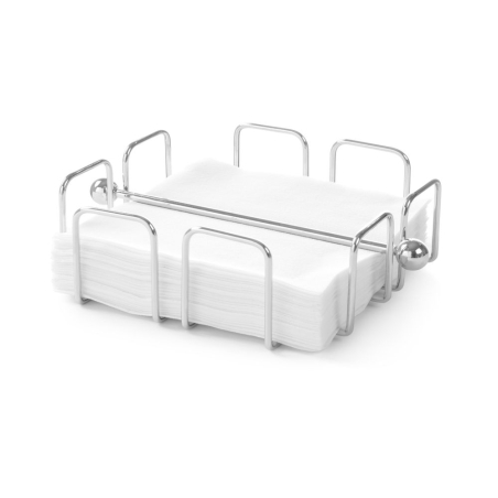 Porte-serviettes professionnel chrom&eacute; 190x190mm - Hendi