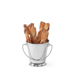 Seau miniature inox pour frites ou sauces, dimensions ⌀87x(H)93mm - Hendi