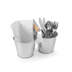 Seau double professionnel avec poign&eacute;e en bois, 190x95x(H)90mm - Hendi