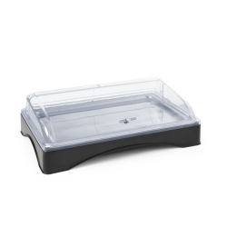 Vitrine r&eacute;frig&eacute;rante GN 1/1 avec couvercle, plateau inox, HENDI - Hendi