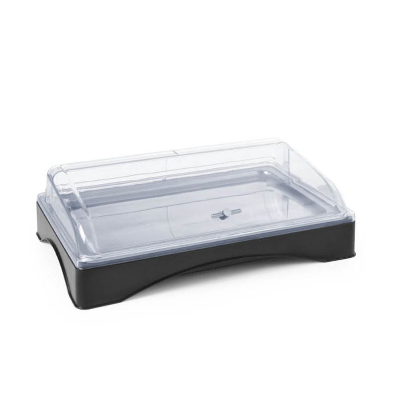 Vitrine r&eacute;frig&eacute;rante GN 1/1 avec couvercle, plateau inox, HENDI - Hendi