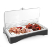 Vitrine r&eacute;frig&eacute;rante GN 1/1 avec couvercle, plateau inox, HENDI - Hendi