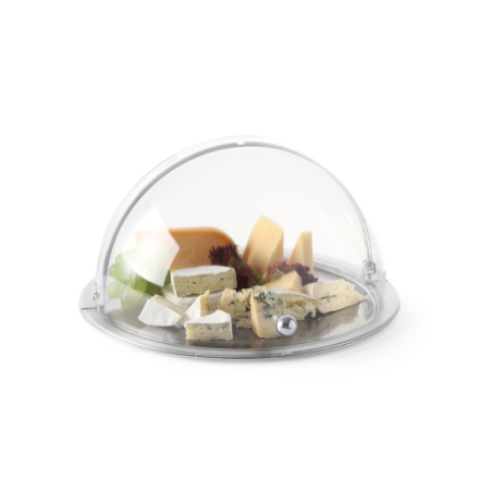 Pr&eacute;sentoir vitrine ronde roll-top HENDI ⌀380x(H)240mm - Hendi