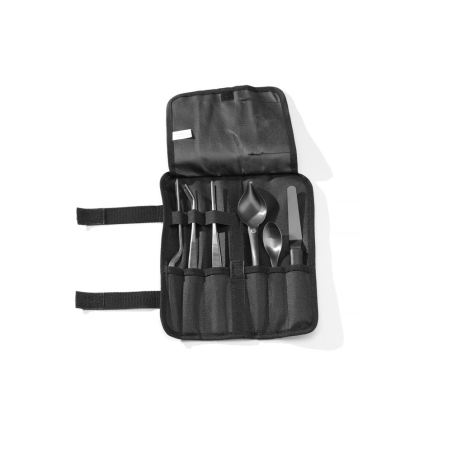 Set de Dressage Chef Professionnel 6 Pi&egrave;ces Noir Acier Inoxydable - Hendi