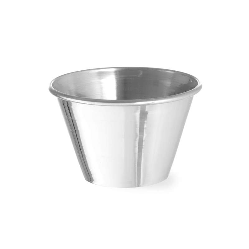 Ramequins Acier Inoxydable Lot de 12, 0,115L, &Oslash;73mm, id&eacute;al Desserts et Sauces - Hendi