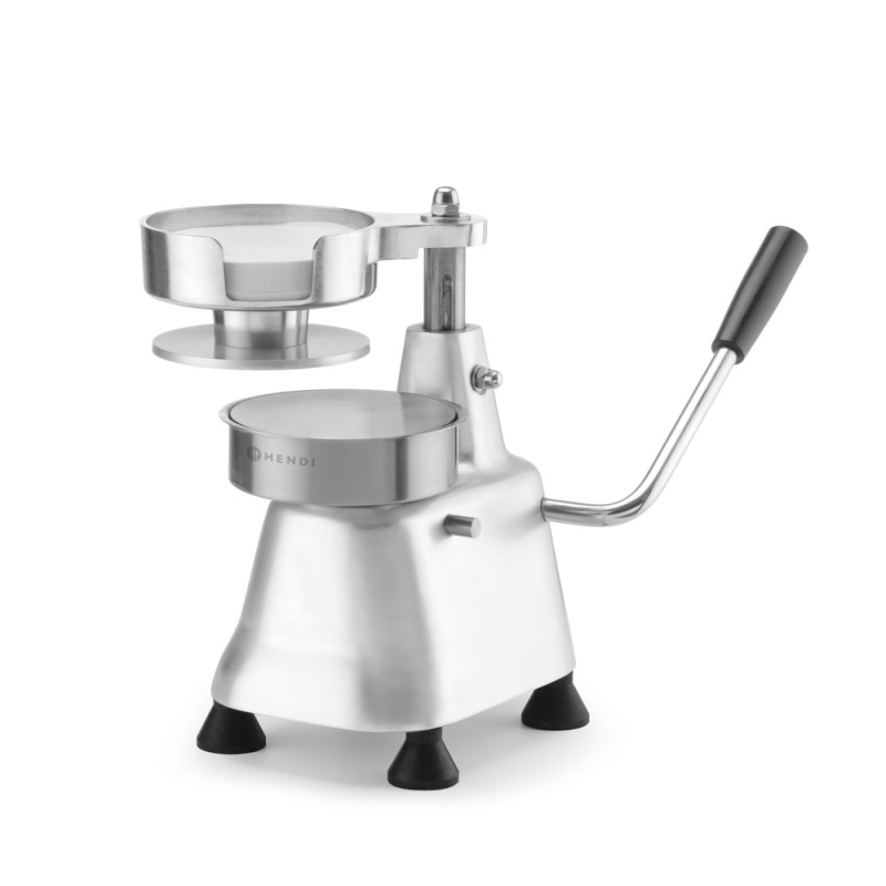Presse &agrave; hamburgers professionnelle, diam&egrave;tre 130 mm, aluminium anodis&eacute; - Hendi