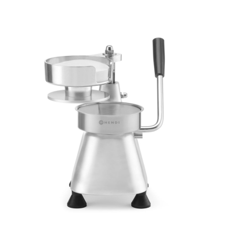 Presse &agrave; hamburgers professionnelle, diam&egrave;tre 130 mm, aluminium anodis&eacute; - Hendi