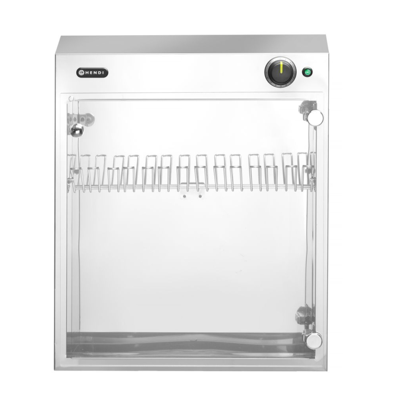St&eacute;rilisateur UV Professionnel Couteaux Inox Minuteur 14 Pi&egrave;ces - Hendi