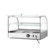 Vitrine de Table Chauffante Professionnelle 2 Niveaux 800W Noir - Hendi