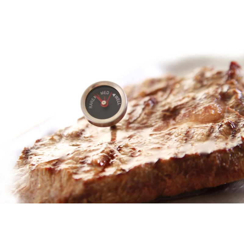 Thermom&egrave;tre &agrave; Steak Professionnel Inox pour Four, Set de 4 Pi&egrave;ces - Hendi