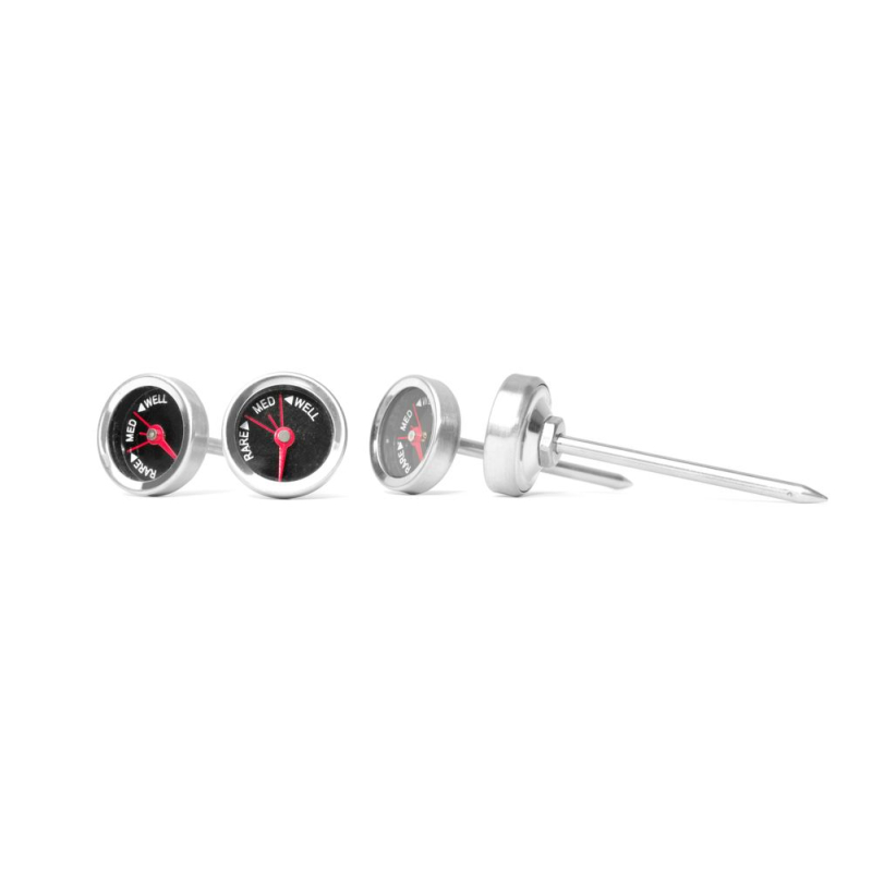 Thermom&egrave;tre &agrave; Steak Professionnel Inox pour Four, Set de 4 Pi&egrave;ces - Hendi