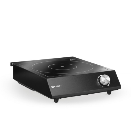 Plaque de Cuisson &agrave; Induction Professionnelle 3500W, Set Complet avec Casserole et Po&ecirc;le - Hendi