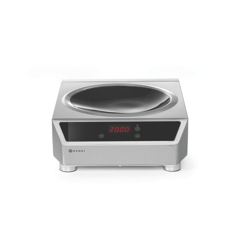 Wok &agrave; induction Professionnel 3500W Profi Line, Unit&eacute; d'Induction - Hendi