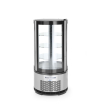 Vitrine de pr&eacute;sentation r&eacute;frig&eacute;r&eacute;e ronde pour p&acirc;tisserie, 100L, 0-6&deg;C - Hendi