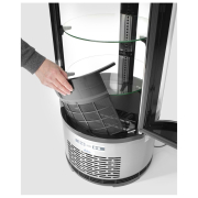 Vitrine de pr&eacute;sentation r&eacute;frig&eacute;r&eacute;e ronde pour p&acirc;tisserie, 100L, 0-6&deg;C - Hendi