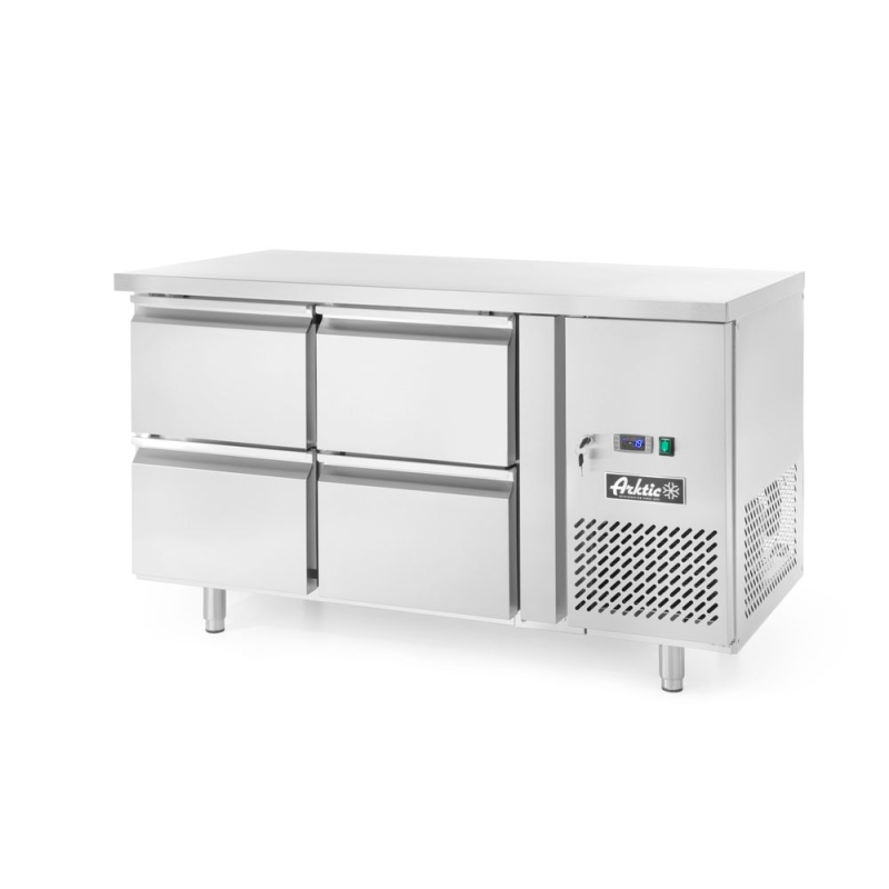R&eacute;frig&eacute;rateur Comptoir Professionnel 4 Tiroirs Profi Line 280L - Hendi
