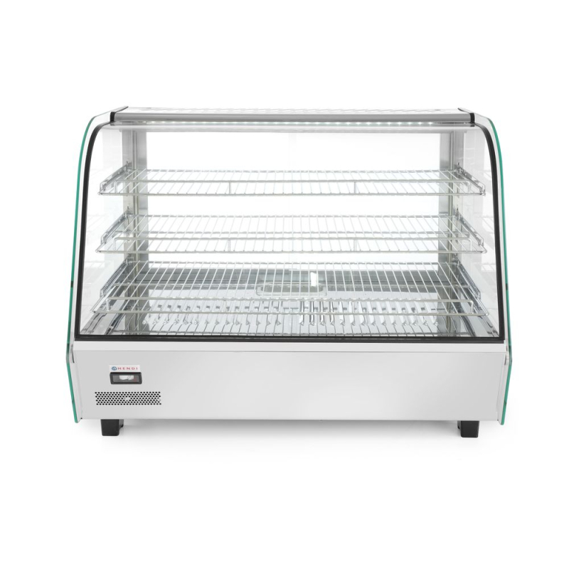 Vitrine de table chauffante professionnelle 160 litres, 30-90&deg;C - Hendi