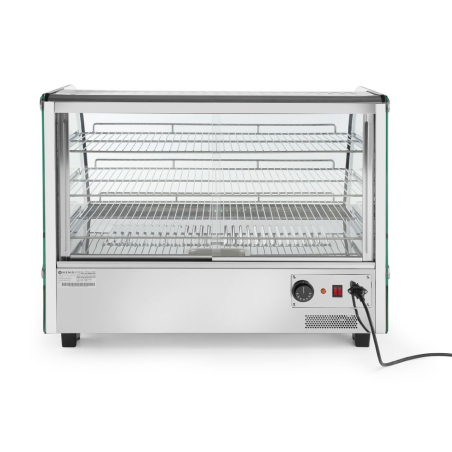 Vitrine de table chauffante professionnelle 160 litres, 30-90&deg;C - Hendi